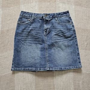 y2k Kidcore McBling Western Coastal Cowgirl Indie Sketchers Denim Mini Skirt